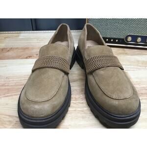 Bella Vita Paz Loafers Women's 8 Brown Suede Slip-On Low Top Comfort Flats